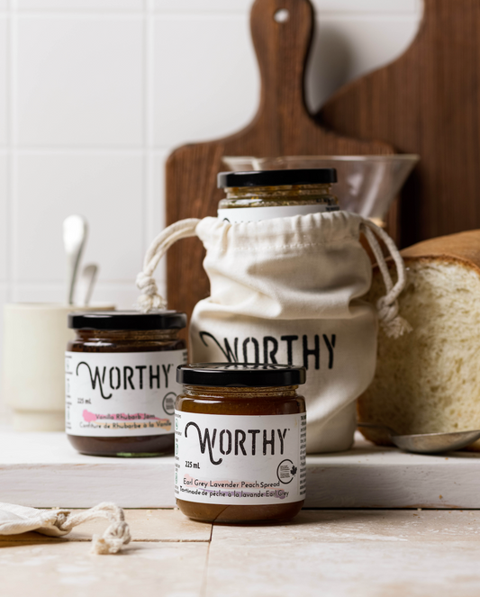 Worthy's Rhubarb & Peach Duo Spread Pack