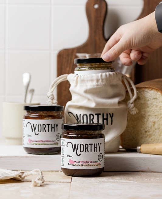 Worthy's Strawberry & Rhubarb Duo Spread Pack