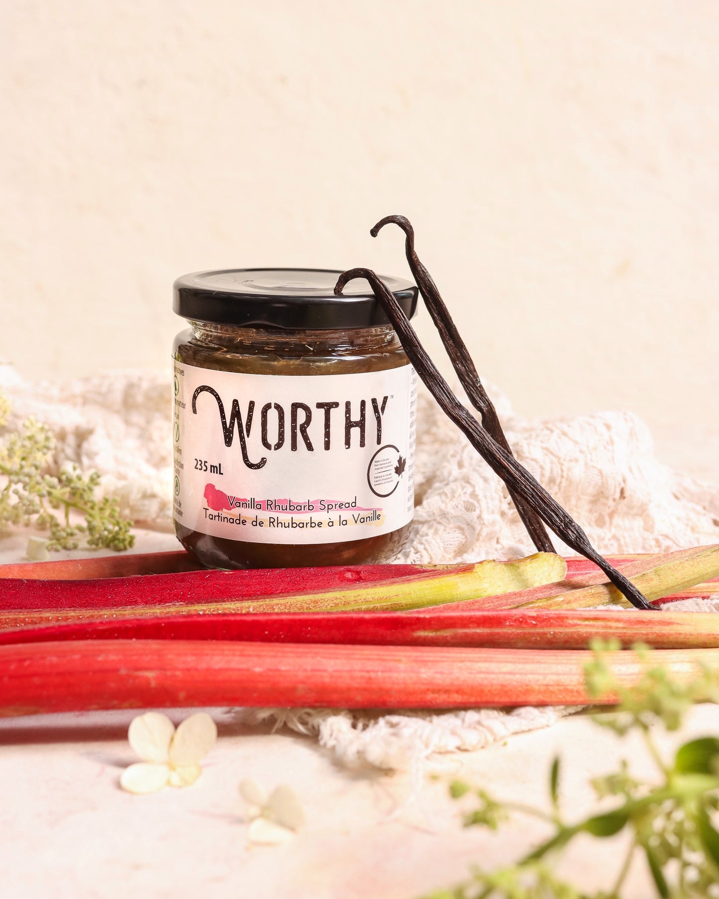 Worthy's Rhubarb Spread Recipe Pack