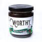 Worthy's Gingersnap Apple spread against a white background.