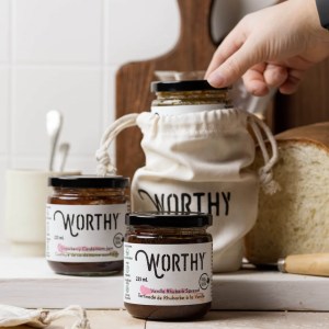 Worthy's Strawberry and Rhubarb Duo Spread Pack - Image 1